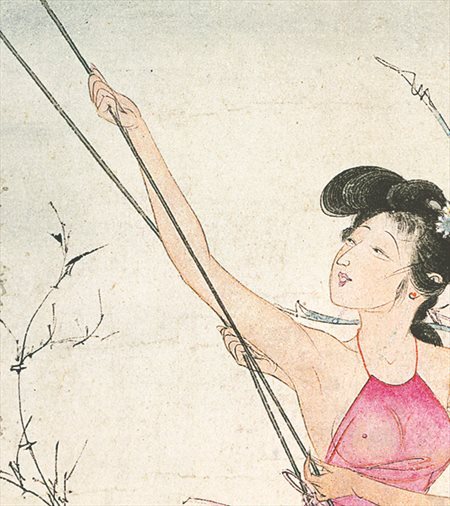 饶平-胡也佛的仕女画和最知名的金瓶梅秘戏图
